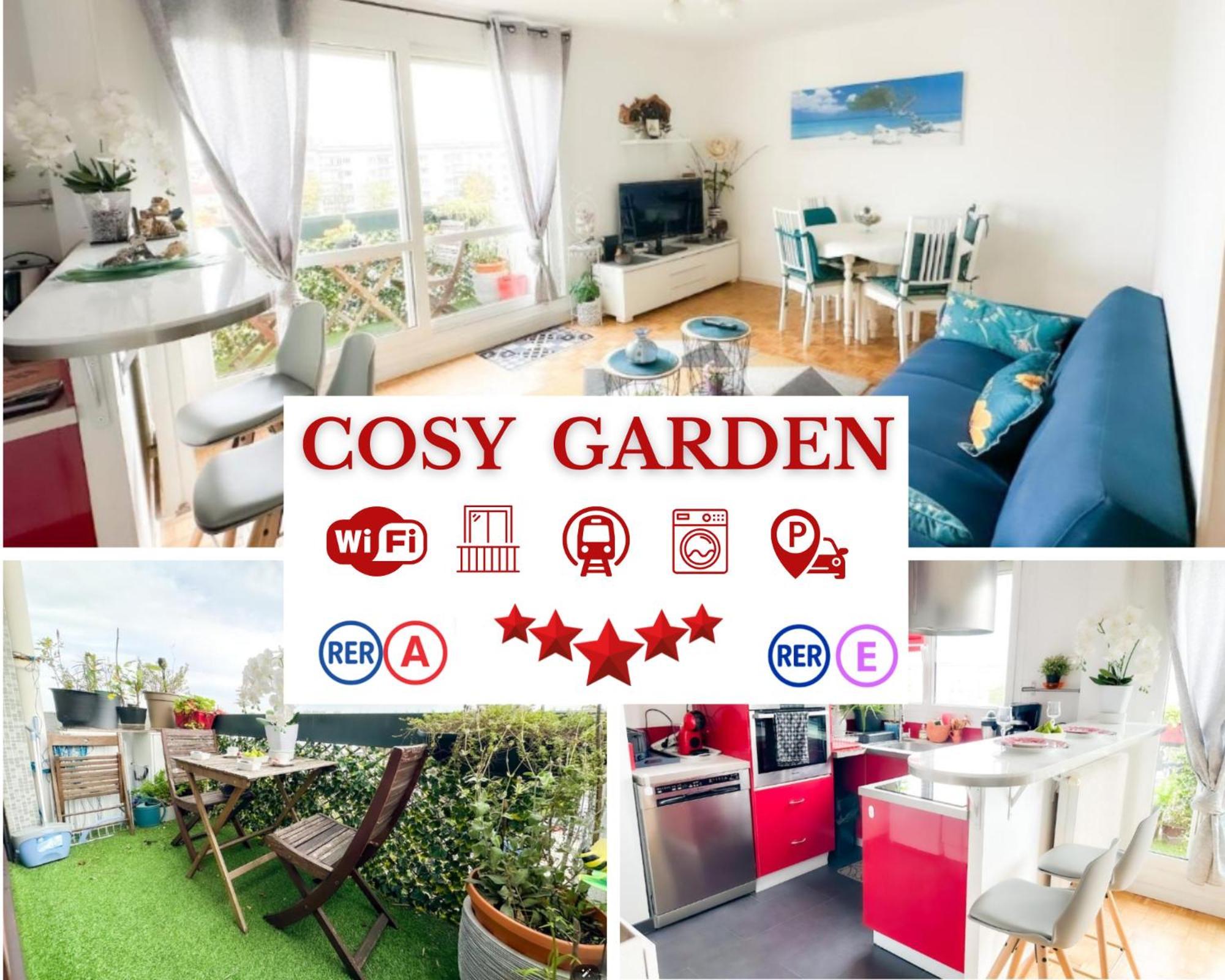 - Le Cosy Garden - Proche Rer A Et E - Paris Disney - Parking Et Wifi Gratuit ! Family Special Offer Champigny-sur-Marne Kültér fotó